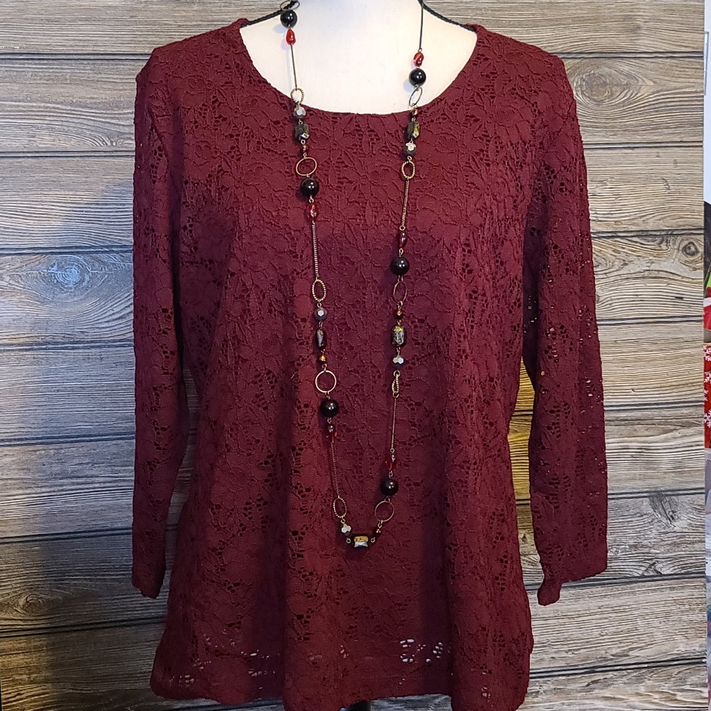 Gorgeous Lace Covered Top